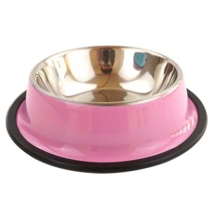 Castron colorat din otel inoxidabil 15x4.5 cm, ROZ