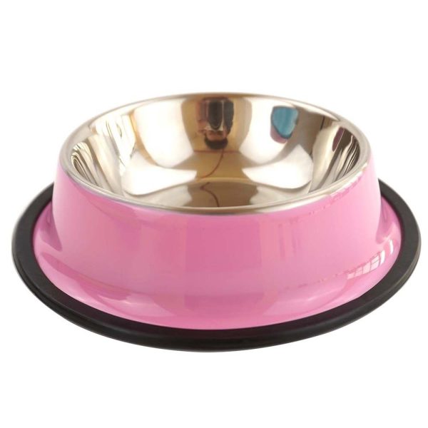 Castron colorat din otel inoxidabil 15x4.5 cm, ROZ