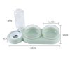Castron dublu inclinat pentru caini si pisici cu adapator Teddy - imagine 3