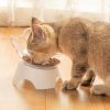 Castron transparent cu suport pentru hrana sau apa Kitty Head - imagine 2
