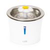 Fantana dispenser de apa automat din otel inoxidabil pentru caini si pisici, purificare si filtrare a apei, Daisy 2.4 L