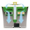 Fantana dispenser de apa automat din otel inoxidabil pentru caini si pisici, purificare si filtrare a apei, Daisy 2.4 L - imagine 4