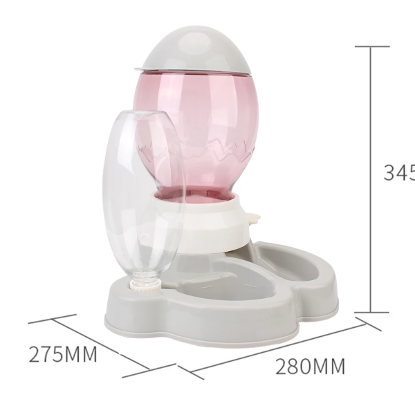 Hranitor si adapator cu alimentator lent si pedala de blocare pentru caini si pisici 500 ml - imagine 2