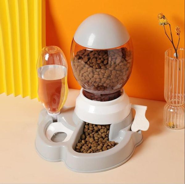 Hranitor si adapator cu alimentator lent si pedala de blocare pentru caini si pisici 500 ml - imagine 3