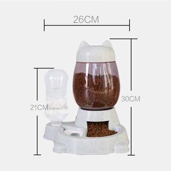 Hranitor si adapator cu alimentator lent pentru caini si pisici 500 ml - imagine 5