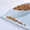 Set doua boluri cu suport de protectie pentru hrana si apa , ALBASTRU, 29 cm x 18.5 cm x 6.2 cm - imagine 3