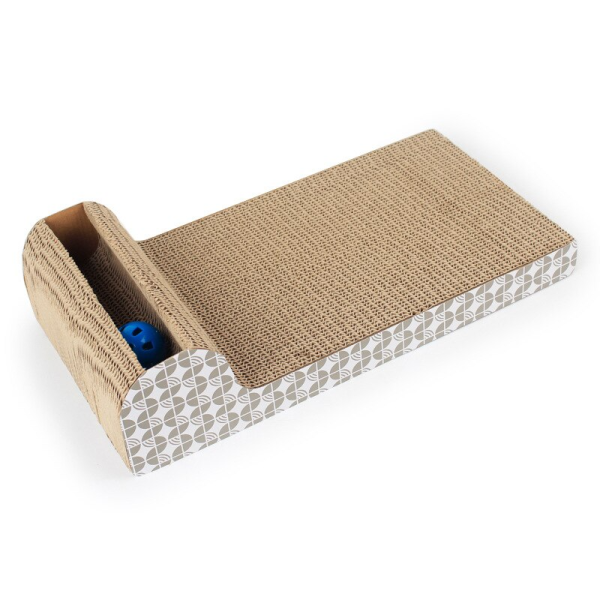 Suport sau placa pentru ascutit ghearele, din carton cu jucarie 45 x 23 cm