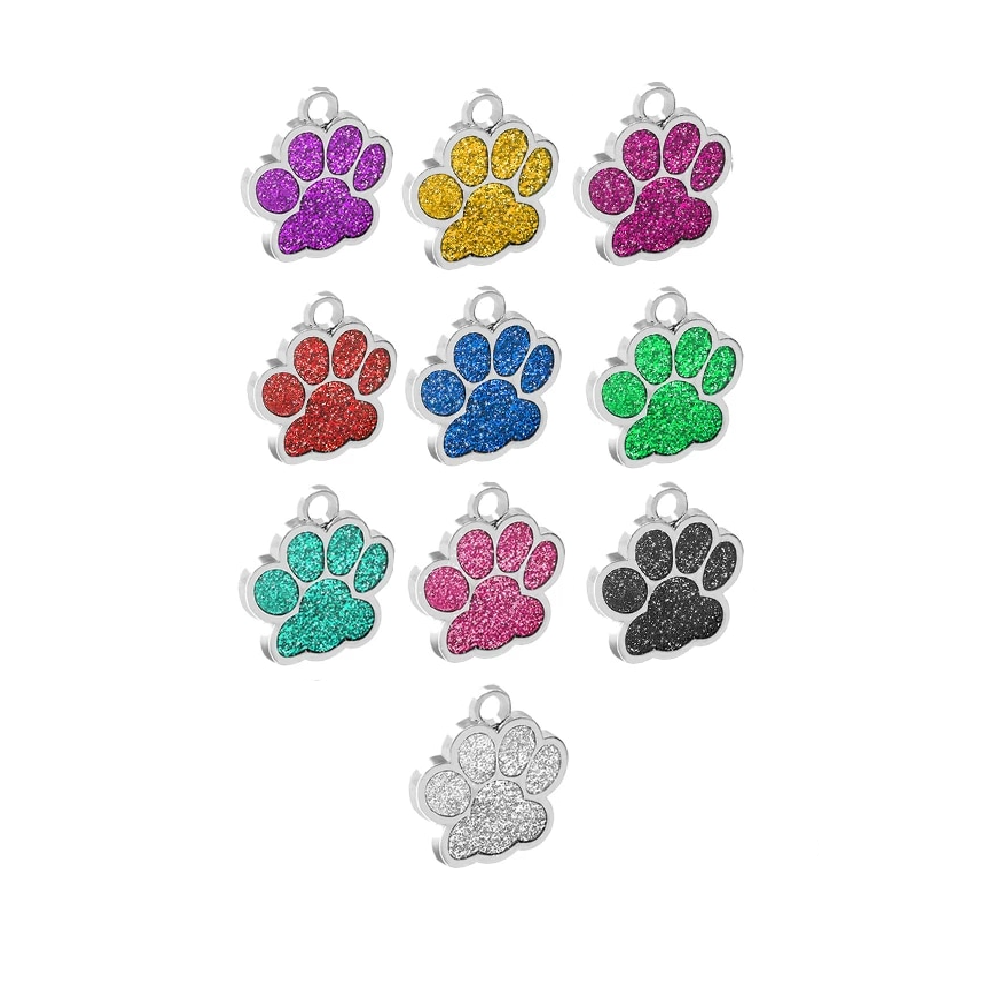 Medalion pentru catei si pisici SparklingBaby, diverse culori, 2.7cm x 2.5cm