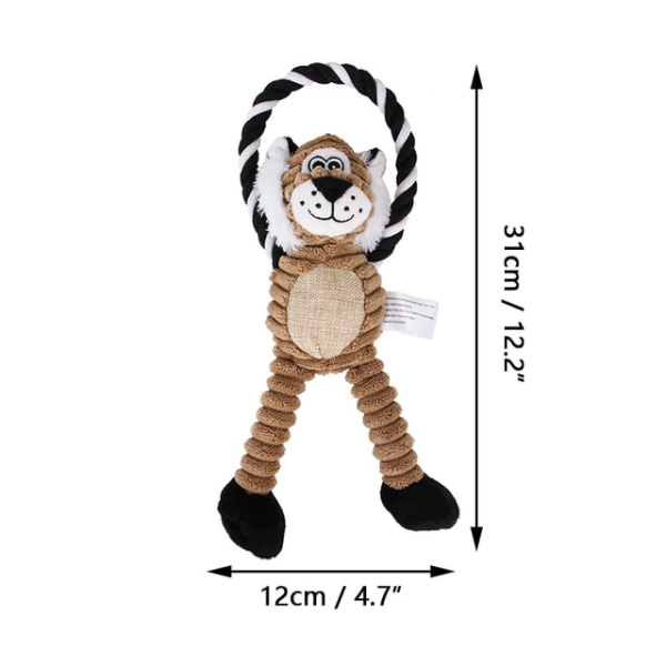 Jucarie simpatica cu sfoara pentru caini 31 cm - imagine 7