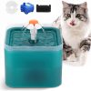 Fantana dispenser de apa automat pentru caini si pisici, purificare si filtrare a apei, Dream Daisy 2 L, CYAN - imagine 3
