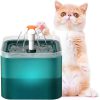 Fantana dispenser de apa automat pentru caini si pisici, purificare si filtrare a apei, Dream Daisy 2 L, CYAN - imagine 4