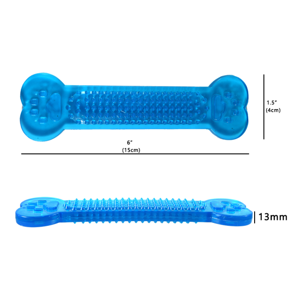 Jucarie de ros din cauciuc pentru catei BISCUIT 15 cm - imagine 3