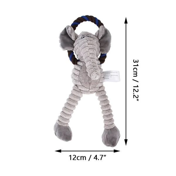 Jucarie simpatica cu sfoara pentru caini 31 cm - imagine 5