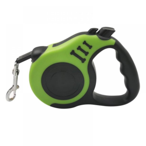 Lesa retractabila HappyDog 5m curea pentru caini pana la max. 15 kg diverse culori, VERDE