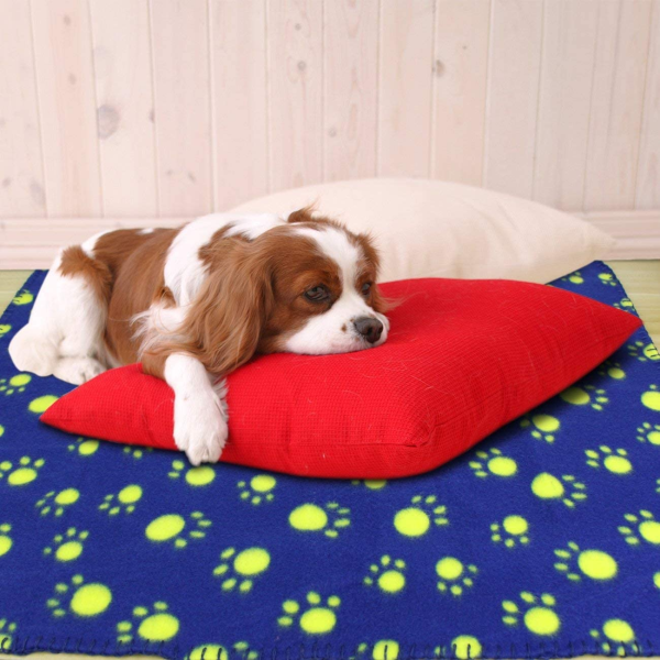 Paturica Paws din flece, pentru pisici si caini, diverse culori, 100 x 70 cm - imagine 2