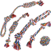 Set de jucarii din funie pentru caini RAINBOW