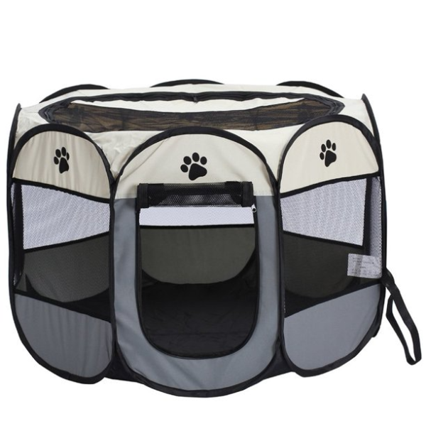 Tarc cu protectie pentru animale de companie 91 x 91 x 58 cm