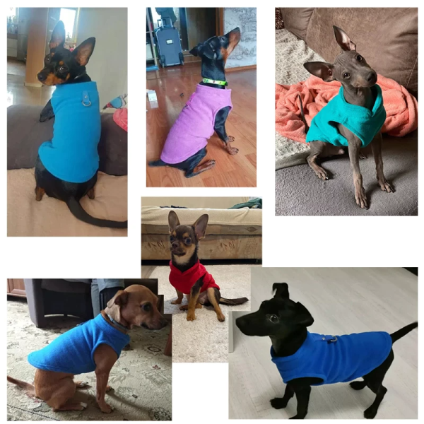 Vesta polar din fleece pentru caini si pisici diverse marimi si culori - imagine 2