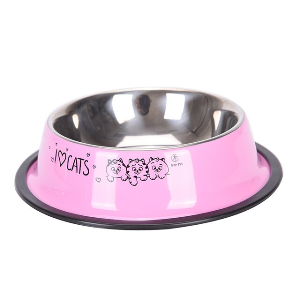Castron colorat din otel inoxidabil, diverse culori, 15 cm, ALBASTRU - imagine 3