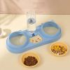 Castron dublu inclinat pentru caini si pisici cu adapator KITTY - imagine 2